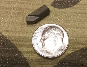 solid carbide small boring bar insert tip 0185 (3/16) x 1/2 long machine shop - Picture 1 of 5