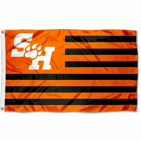 Sam Houston State University Bearkats USA Flag Cover