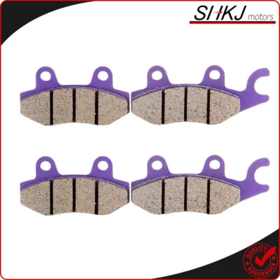 Kit de 2 pares de pastillas de freno delanteras/traseras de fibra de carbono para Kawasaki KLR650 2008-2015 Foto 1 de 4