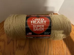 Nuovo filato Red Heart Super Saver 100% colore acrilico buff 7 once/364 iarde peggiorato 4 - Foto 1 di 7