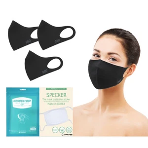 Máscara facial de tela lavable reutilizable, 3D ajuste cuádruple - paquete de 3 + 30 filtros (en stock) - Imagen 1 de 7