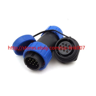 IP67 10Pin Industrial Connector SP21 Panel Mount Connector LED Power Plug - Image 1 of 4