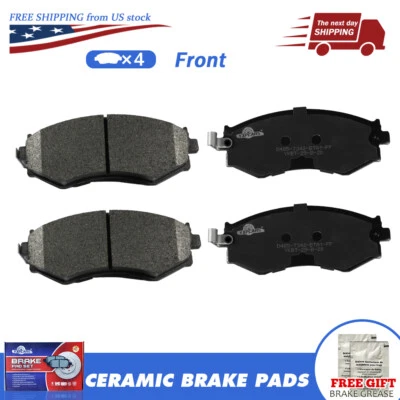 Pastillas de freno delanteras cerámicas para modelos Nissan Sentra 2000-2004 2005 2006 1,8 L Foto 1 de 4