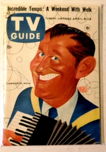TV GUIDE #210 6.04.1957 Lawrence Welk (Hirschfeld Cover) - Bild 1 von 1