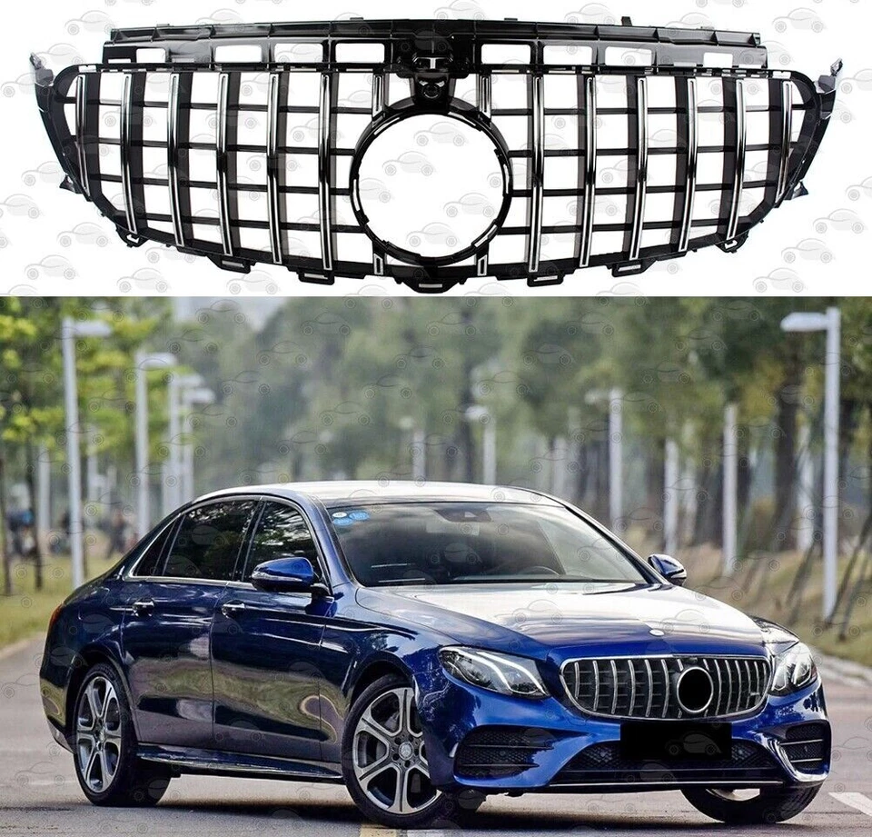 Parrilla frontal de carreras para Mercedes-Benz W213 W238 E260 E300 E400 2016-2020 Foto 1 de 4