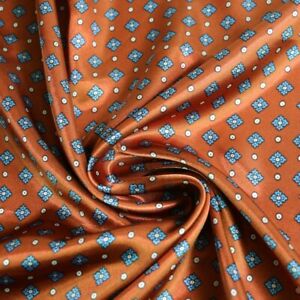 By Yard Soft Charmeuse Satin Fabric Material Geometric