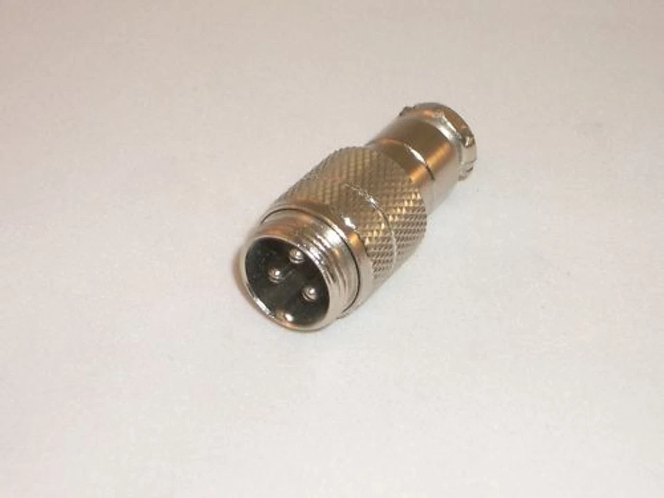 CONECTOR MICRÓFONO OPEK C-3E 3 PINES MACHO METAL EN LÍNEA CONECTOR JACK Foto 1 de 1