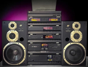 SANSUI A-E770 GOLD 🌈RaRe🌈 Flagship Stereo Component System - Picture 1 of 9