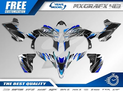 Yamaha YFZ 450R graphics kit 2009 2010 2011 2012 2013 decals stickers atv utv - Image 1 of 4