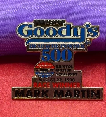 Bobby Labonte 1998 NASCAR Goody's 500 Race Winner Pin August 22, 1998 for Hat - Image 1 of 3