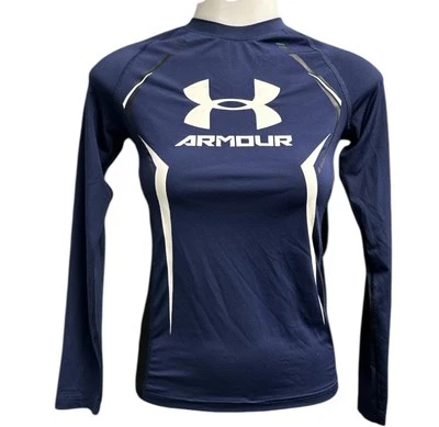 Under Armour Shirt Boy's 7/8 small Graphic Long Sleeve Activewear Base Layer - Image 1 of 4