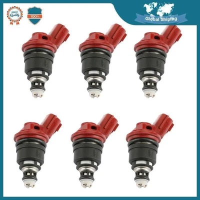 Juego de (6) inyectores de combustible para Nissan Máxima 3.0L V6 1992-1999 #16600-96E01 Foto 1 de 4