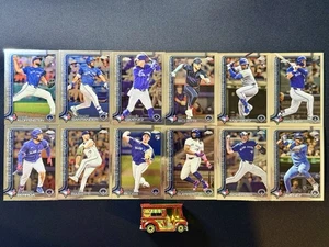 2025 Topps Chrome Toronto Blue Jays Complete Team Base Set (12 Cards) - Picture 1 of 2