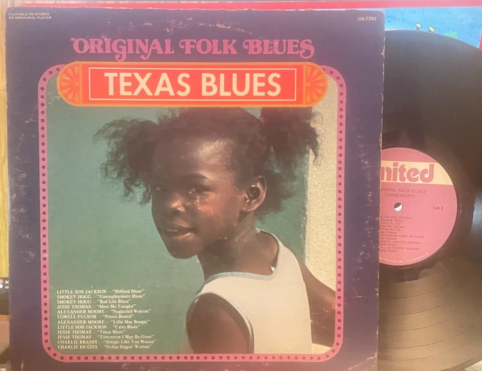 TEXAS BLUES Original Folk Blues VA LP NM/VG Reissue originally released on Kent Foto 1 de 1