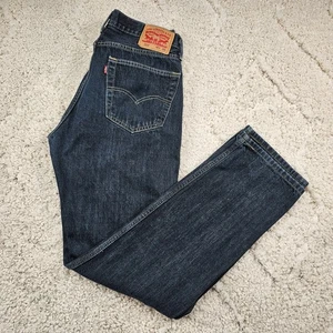 Levis 505 Mens Jeans Straight Leg Regular Fit Workwear Chore Grunge Size 33x34 - Picture 1 of 14