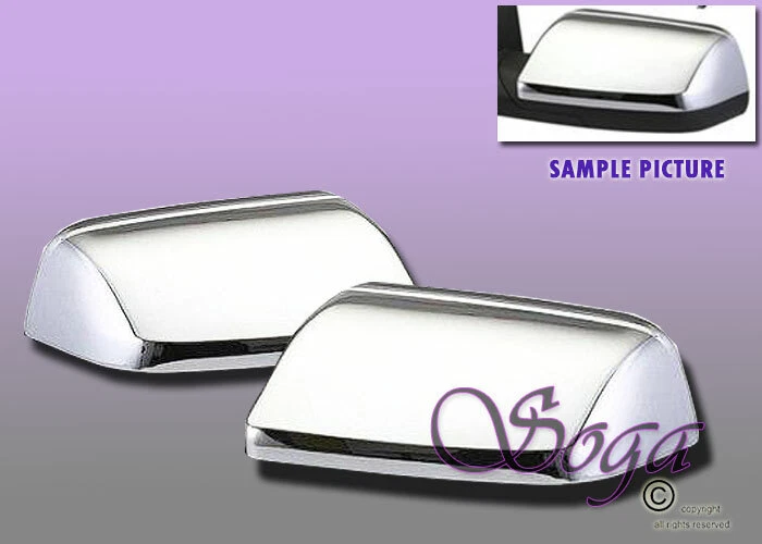 FOR 2009-2016 FORD FLEX CHROME SIDE MIRROR TOPHALF COVERS OVERLAY COVER PAIR NEW - Image 1 of 1