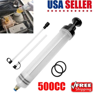 500cc Hand Car Oil Fluid Extractor Suction Transfer Filling Fluid Syringe Pump - Picture 1 of 9