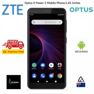ZTE OPTUS X POWER 2 PHONE 16GB BLACK ANDRIOD SEALED BRAND NEW OPTUS LOCKED - Picture 1 of 11