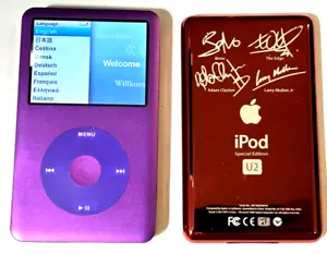 APPLE iPOD CLASSIC 7th Gen Purple 160GB HDD 650 mAh Mega Battery U2 RED Back - Picture 1 of 3