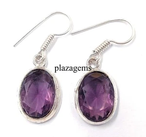 24.25 Ct OVAL Cut Natural PURPLE ALEXANDRITE Earrings Loose Gemston 5ATI - Picture 1 of 7