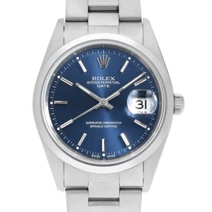 ROLEX Oyster Perpetual Date 15200 blauer Balken Y Nummer Sekundenzeiger Herren - Bild 1 von 8