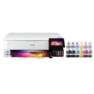 Epson EcoTank Photo ET-8550 Color Inkjet All-In-One Printer - White - Picture 1 of 6