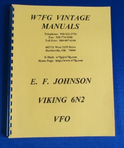 Vintage EF Johnson Viking 6N2 VFO Manual - Zdjęcie 1 z 7