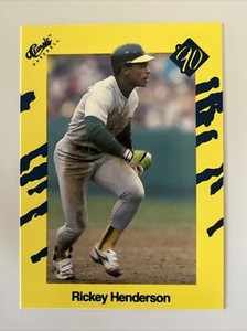 CLASSIC 1990 MLB Baseball Card RICKEY HENDERSON # T27 NM! ⚾️
