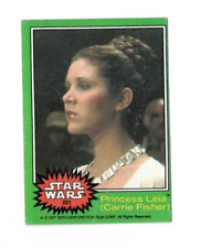 1977 Topps STAR WARS series 4 Green #221 Princess Leia (Carrie Fisher) Fair (oc)