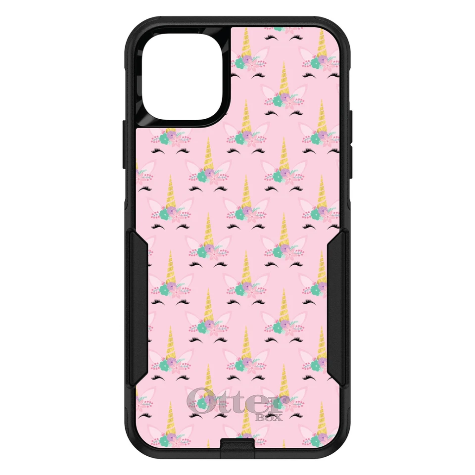 OtterBox Commuter for Apple iPhone (Pick Model) Pastel Unicorn Pink Purple Black - Image 1 of 1