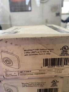 GreenGate OMC-P-0450-R MicroSet PIR Oberflächenmontage Sensor Neu in OVP, Cooper Controls - Bild 1 von 2