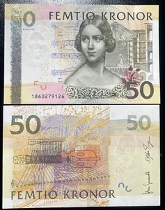 Sweden Schweden, 50 Kronor Kassenfrisch , UNC - Bild 1 von 1