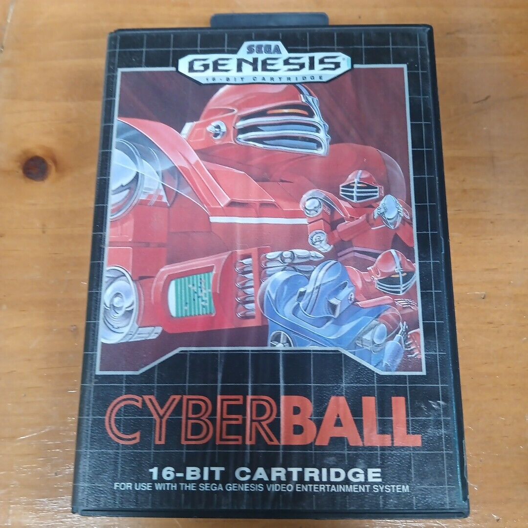 Cyberball (Sega Genesis, 1990) Complete With Manual & Case