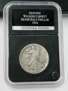 Medio dólar de plata Walking Liberty 1916 P 50C - Imagen 1 de 2