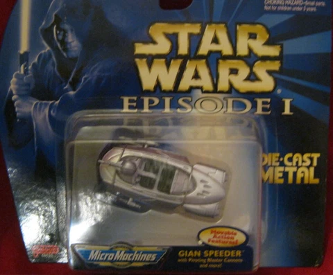Star Wars...Episode 1...Micro Machines...1998...Gian Speeder...NOC Cover