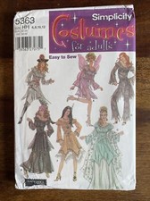 Simplicity Fairy Princess Pirate Costume Sewing Pattern 5363 Uncut HH 6 - 12