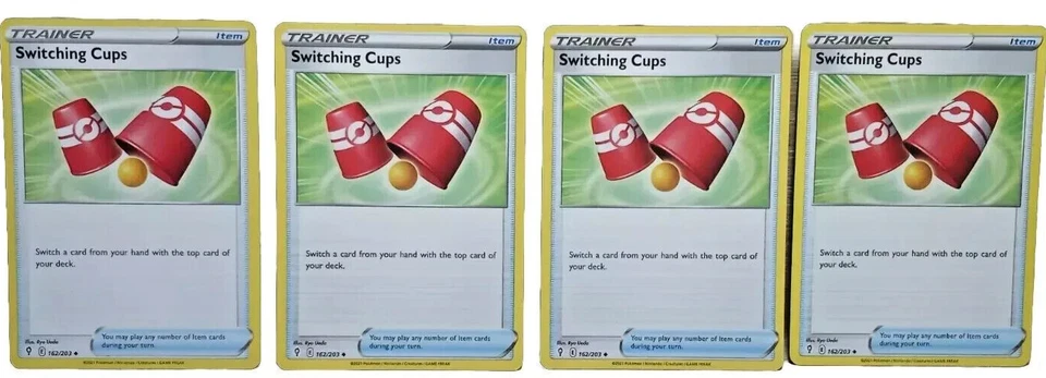 x4 Switching Cups x4 Evolving Skies 162/203 Pokemon Playset - Image 1 of 1
