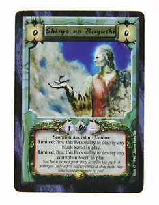 Shiryo no Bayushi L5R Legend of the Five Rings CCG Anvil of Despair NM-SP - Picture 1 of 2