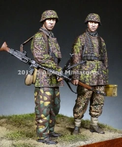 Alpine Mins 35268 Alemán WSS MG Equipo Juego de 2 figuras Segunda Guerra Mundial 1/35 Kit sin pintar - Imagen 1 de 4
