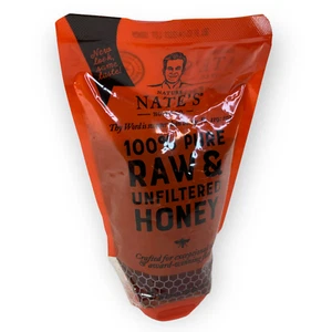 NATURE NATE'S 100% Pure Raw & Unfiltered Honey 16 oz Squeeze Pouch - Picture 1 of 5