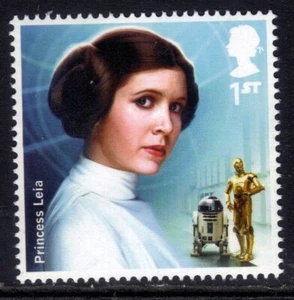 GB 2015 QE2 1st Star Wars Princess Leia Umm SG 3764 ( D1410 ) - Picture 1 of 1