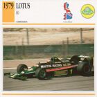 1979 LOTUS 80 Racing Classic Car Photo/Info Maxi Card