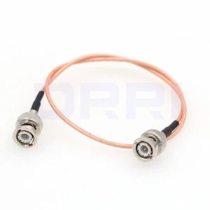 Cable de video BNC macho a BNC macho 50 ohmios RG316 coaxial baja pérdida RF HD SDI - Imagen 1 de 4