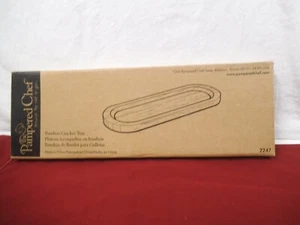 The Pampered Chef Bamboo Cracker Tray #2247 - Picture 1 of 2