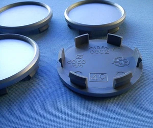 4x hub caps hub cap rim lid 68 mm 62 mm for alloy rims silver 6802 - Picture 1 of 10
