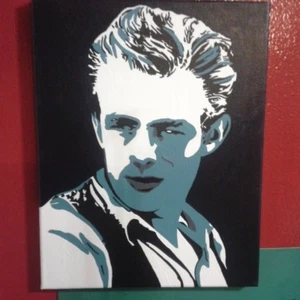 Hand-painted Custom James Dean Painting 16x20in - Picture 1 of 1
