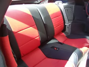 MITSUBISHI 3000GT 1991-1999 LEATHER-LIKE CUSTOM MADE REAR SEAT COVERS 13 COLORS - Bild 1 von 8