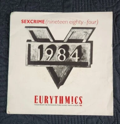 EURYTHMICS - SEXCRIME 1984 Movie  LP 7" Vinyl Record Single (NM) - Image 1 of 4