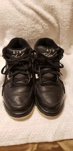Nike Air Flight 89 2,011 Men's Athletic Sneaker 306252-010 Leather Black Size 9 - Picture 1 of 21