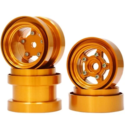 Bujes de llanta de aluminio Beadlock 1/10 para Tamiya saltamontes/cornetes/luchas/ranas Foto 1 de 4